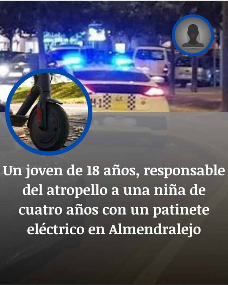 Identificado el joven investigado por atropellar a una niña con un patinete en Almendralejo