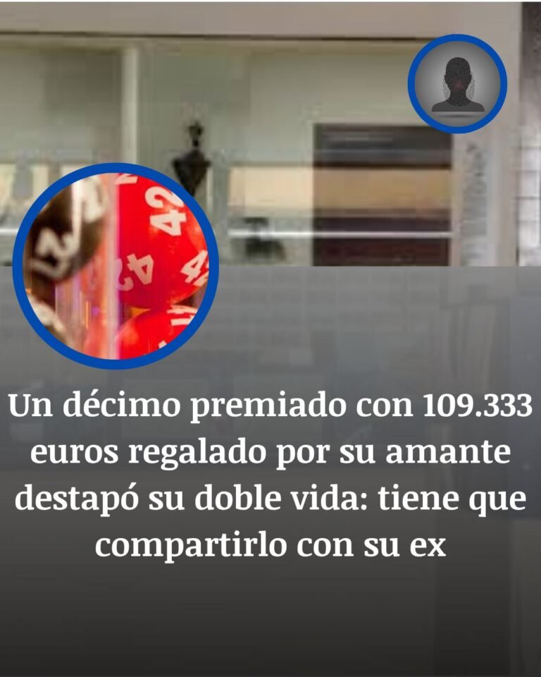 Un décimo regalado por su amante destapa una doble vida y acaba repartido con su exmujer