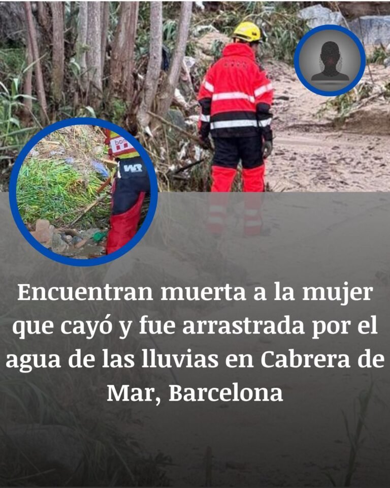 Hallan el cuerpo de la mujer arrastrada por las lluvias en Cabrera de Mar