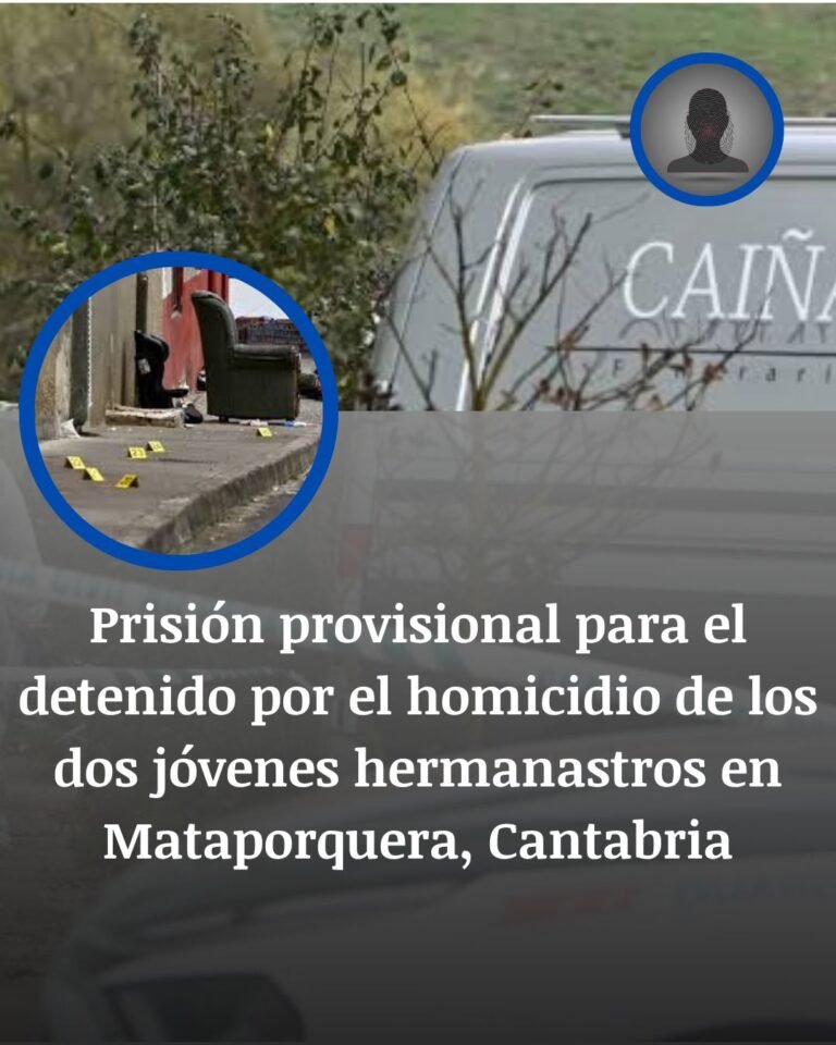Mataporquera: prisión provisional sin fianza por el doble homicidio