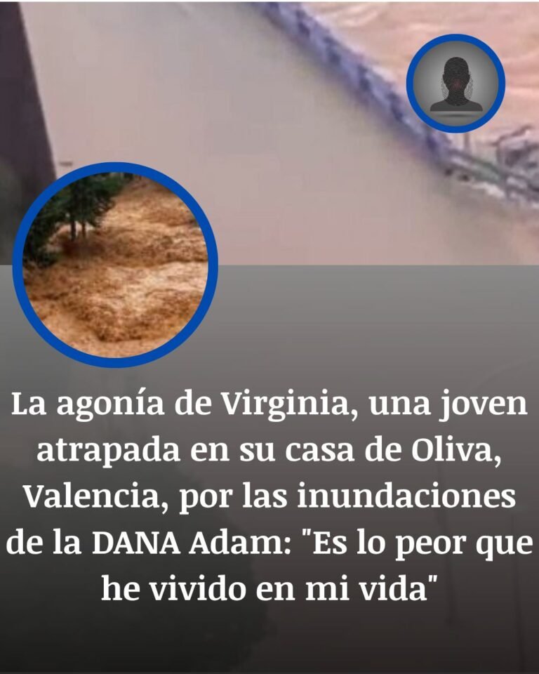 Virginia queda atrapada con su familia en una casa inundada de Oliva durante la DANA Adam