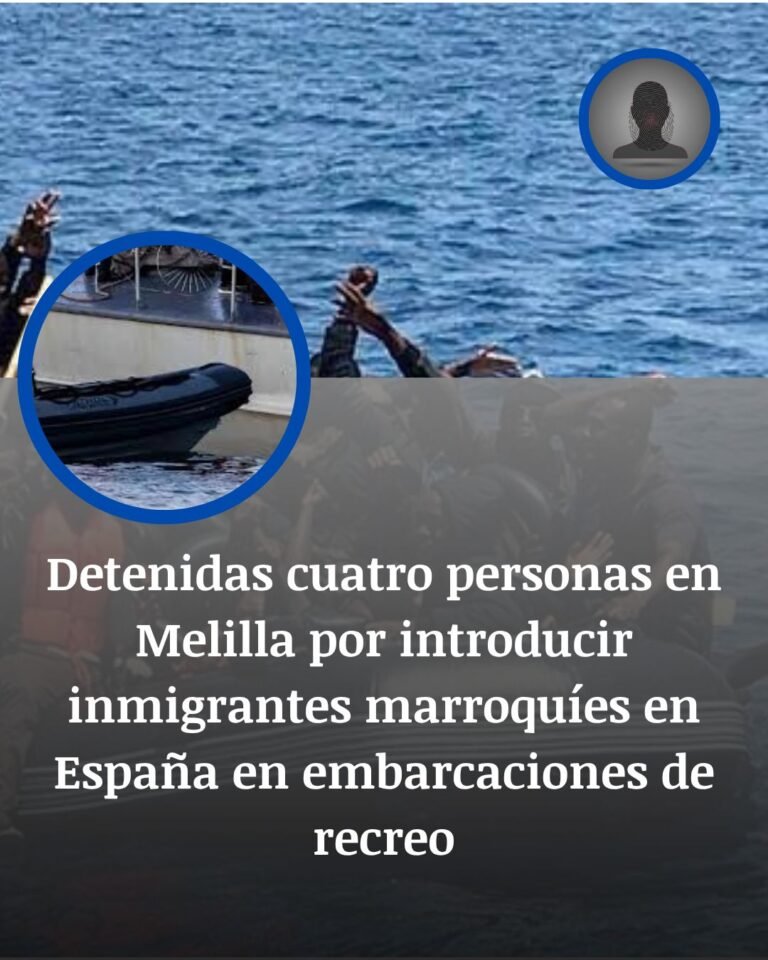 Melilla: cuatro detenidos por una red que introducía migrantes en barcos de recreo