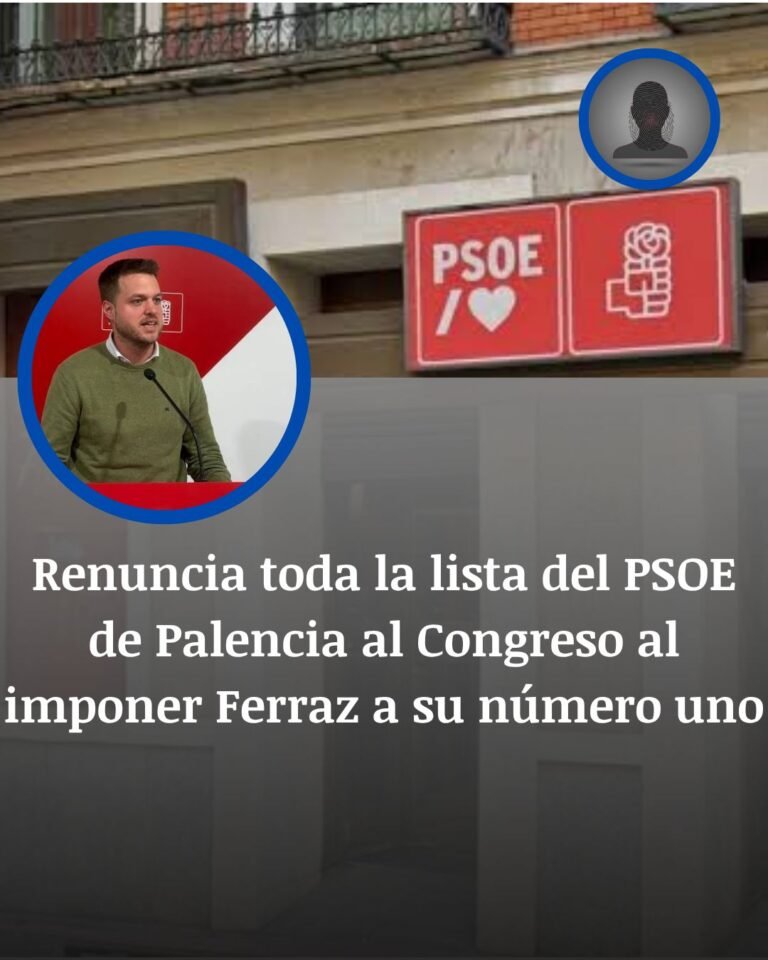 Palencia: la lista elegida por el PSOE renuncia tras el cambio de Ferraz