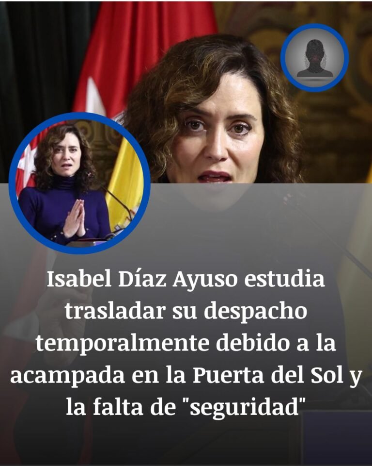 Ayuso prepara el traslado temporal de su despacho por la acampada de Sol