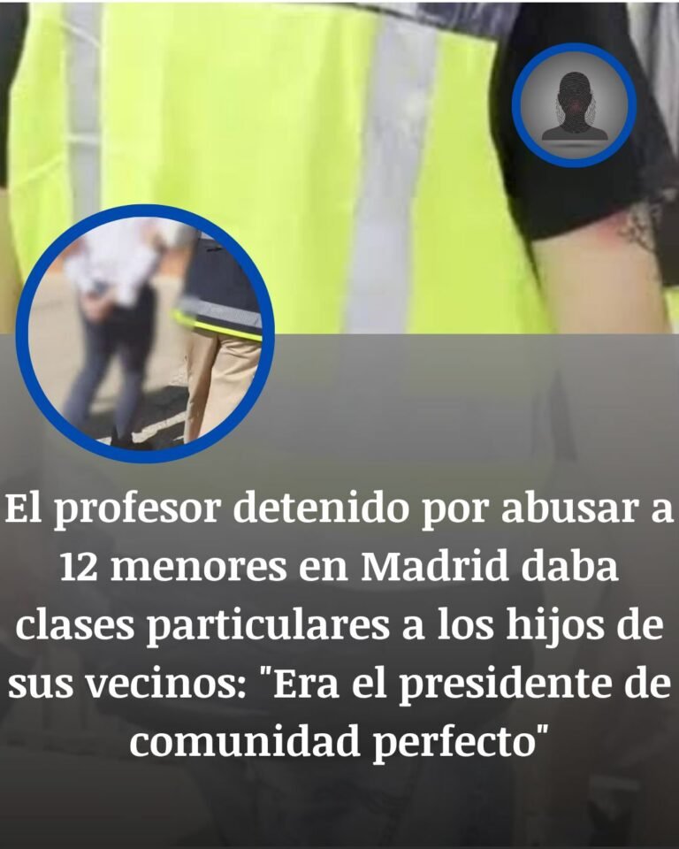 El profesor investigado en Madrid daba clases particulares a hijos de sus vecinos