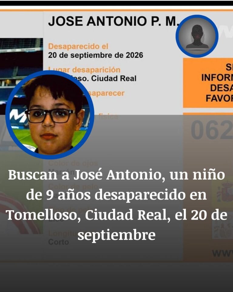 Tomelloso busca a José Antonio, el niño de 9 años desaparecido desde septiembre