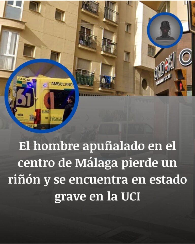 Málaga: pierde un riñón tras ser apuñalado y sigue en la UCI
