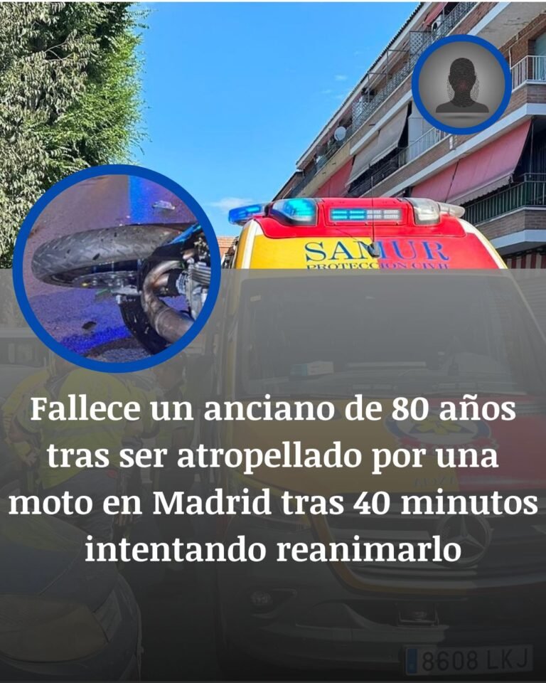 Madrid: muere un hombre de 80 años atropellado por una moto en Latina