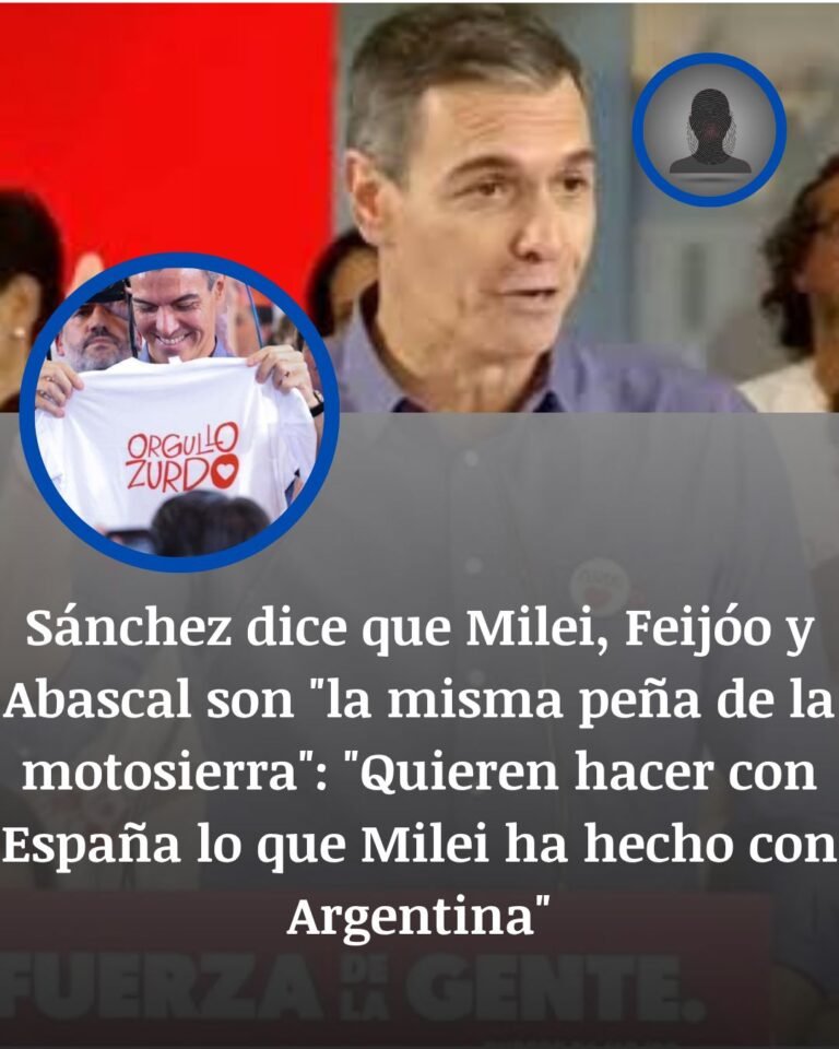 Sánchez sitúa a Milei, Feijóo y Abascal en el mismo bloque de recortes