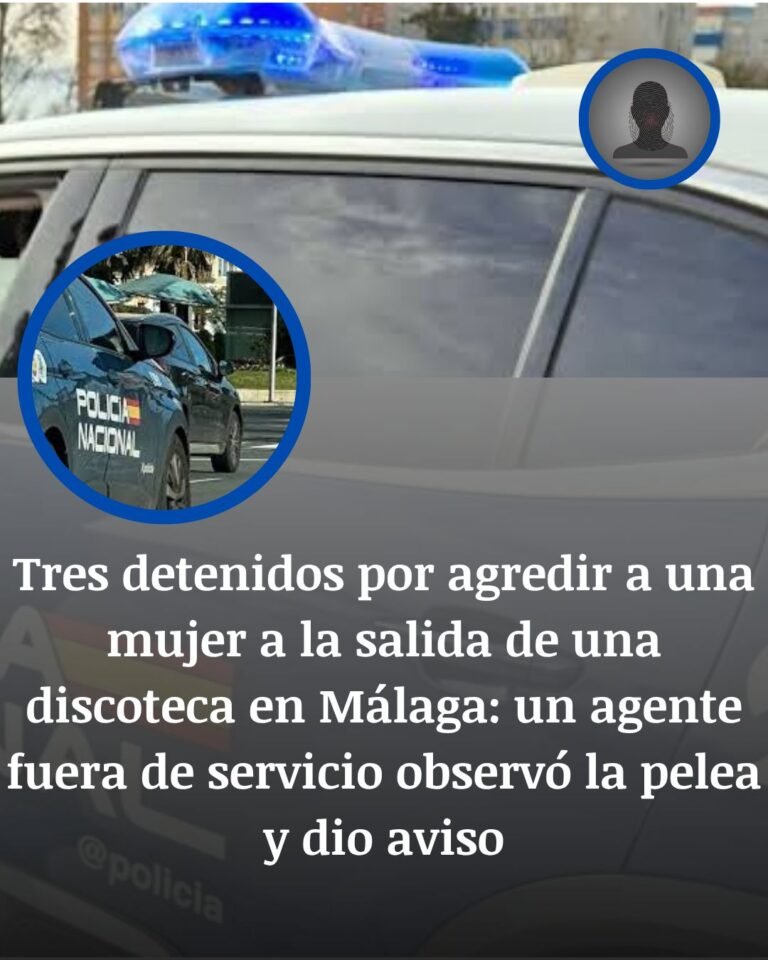 Málaga: tres detenidos tras la agresión a una mujer a la salida de una discoteca