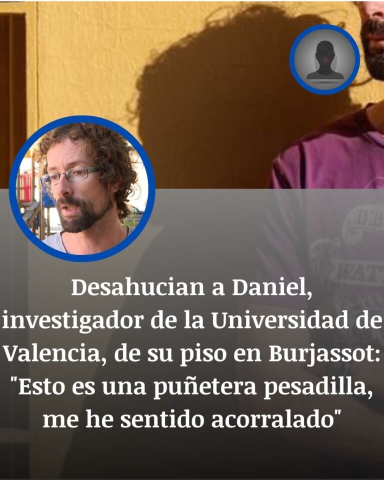 Daniel González, desahuciado al amanecer en Burjassot tras 17 años en su casa