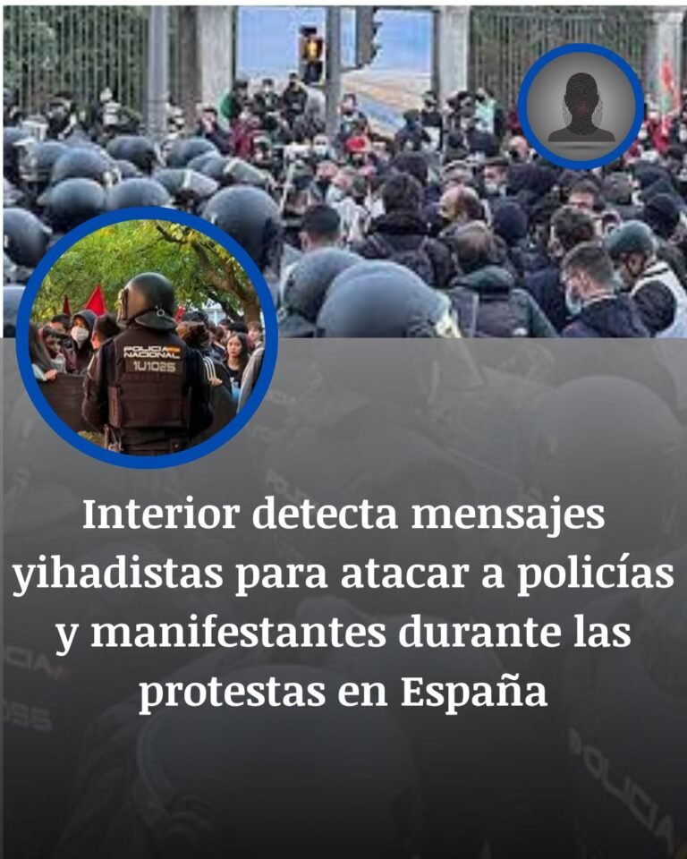 Alerta en España por un llamamiento yihadista contra policías y manifestantes durante protestas