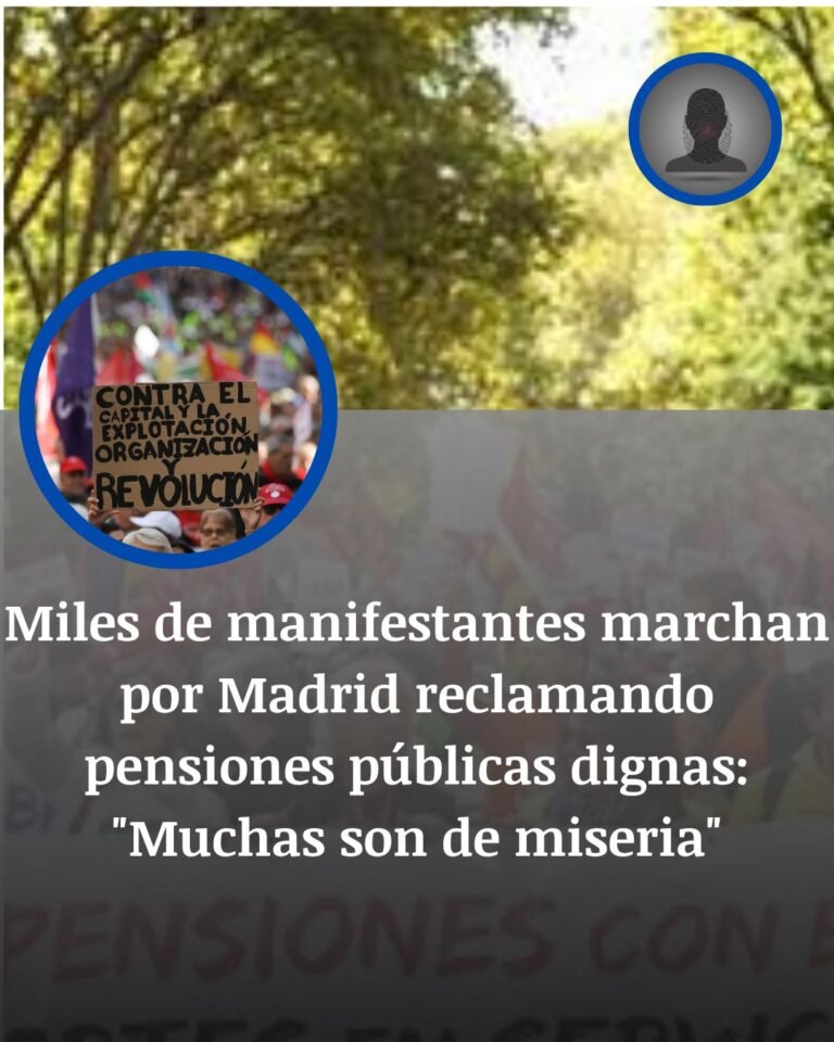 Madrid: miles de pensionistas reclaman blindar las pensiones públicas frente a los recortes