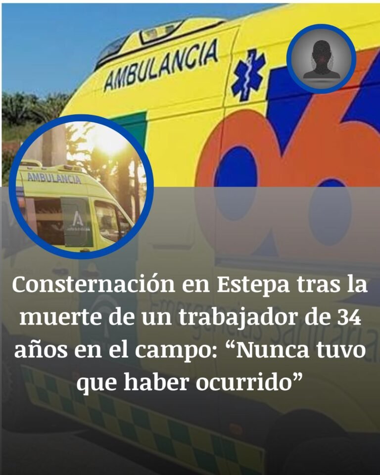 Estepa llora a Hugo, el trabajador de 34 años muerto al volcar una máquina en Osuna