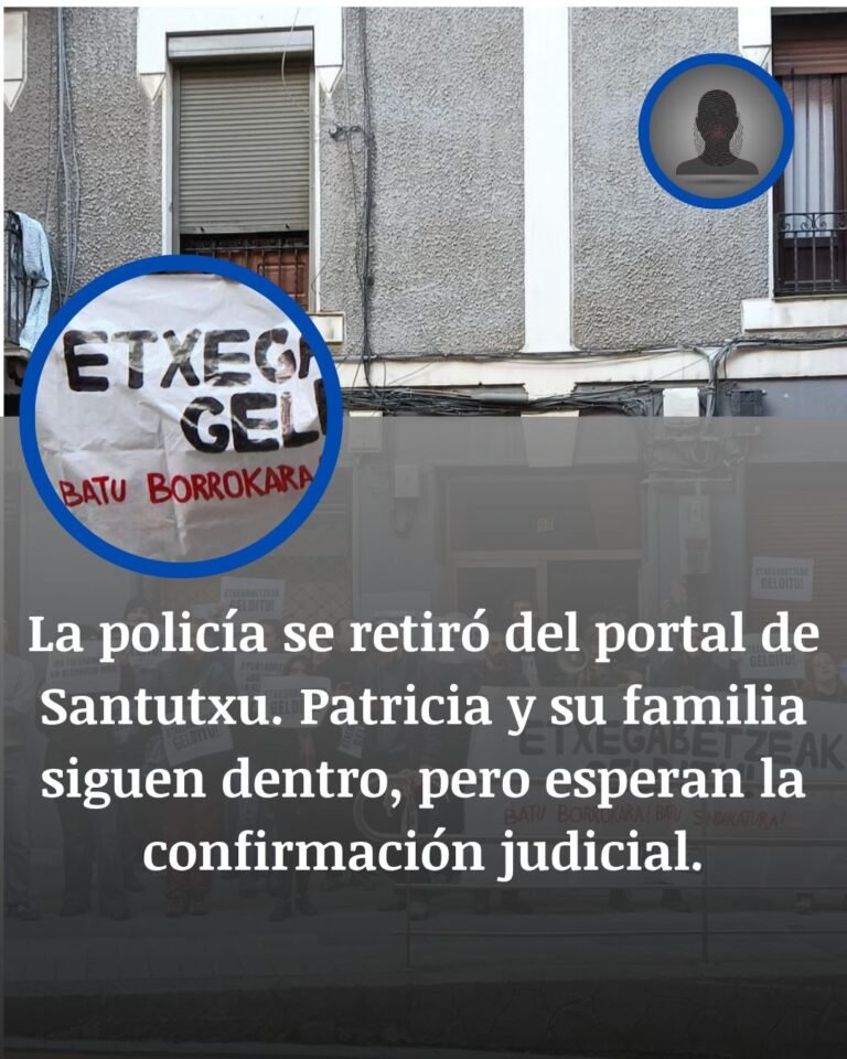 El desahucio de una abuela y sus dos nietas en Bilbao no se ejecuta: esperan al juzgado