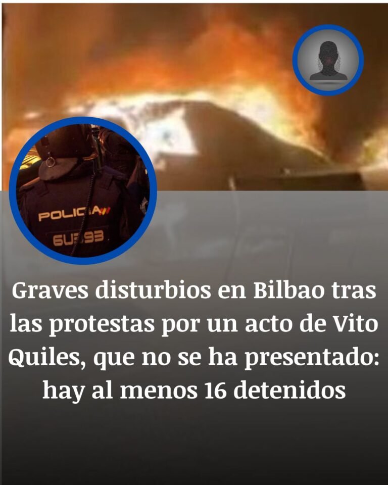 Disturbios en Bilbao tras el acto suspendido de Vito Quiles: una veintena de detenidos
