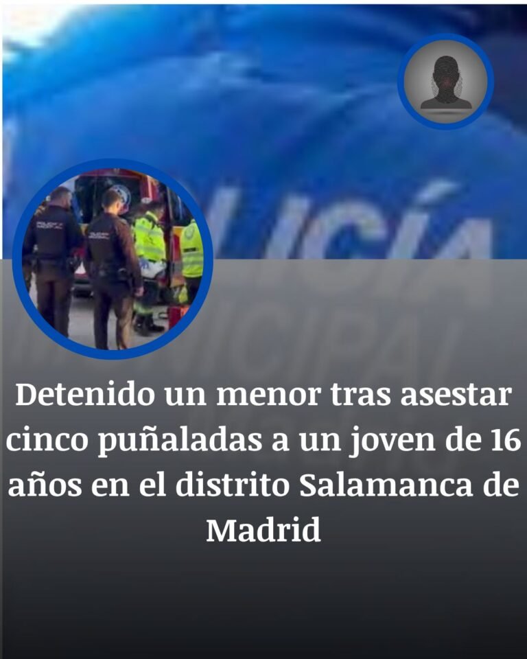 Detenido un menor por apuñalar a un joven de 16 años en Salamanca, Madrid