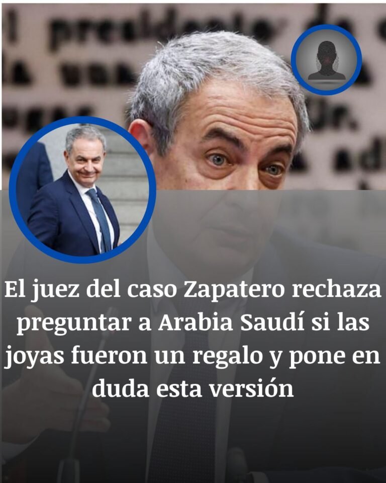 El juez rechaza consultar a Arabia Saudí por las joyas de Zapatero