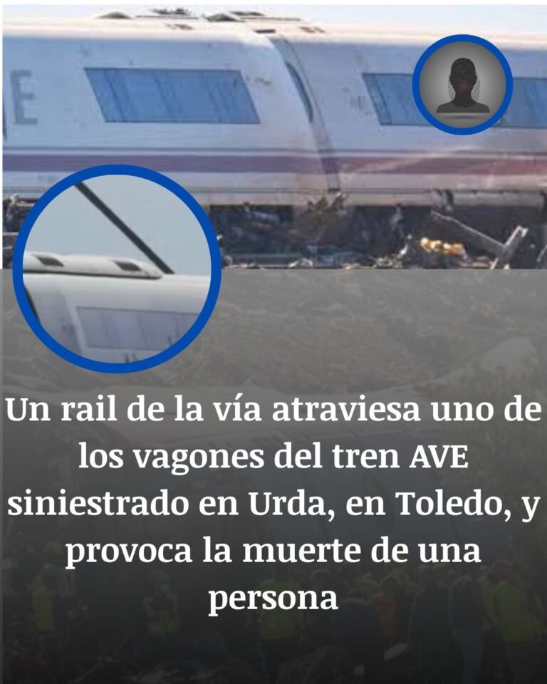 Un raíl atraviesa el vagón 3 del AVE en Urda: un testigo relata la muerte de un pasajero
