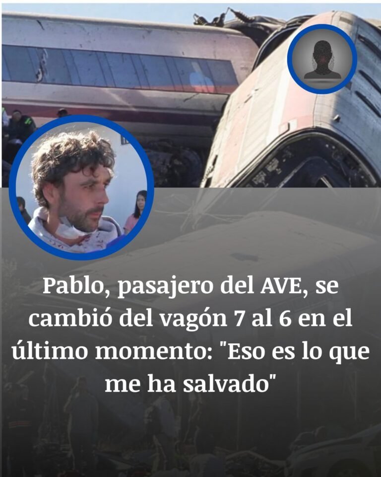 Pablo cambió del vagón 7 al 6 antes del accidente de Urda: «Eso es lo que me ha salvado»