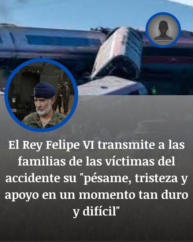 Felipe VI expresa su pésame a las familias del accidente de trenes en Toledo