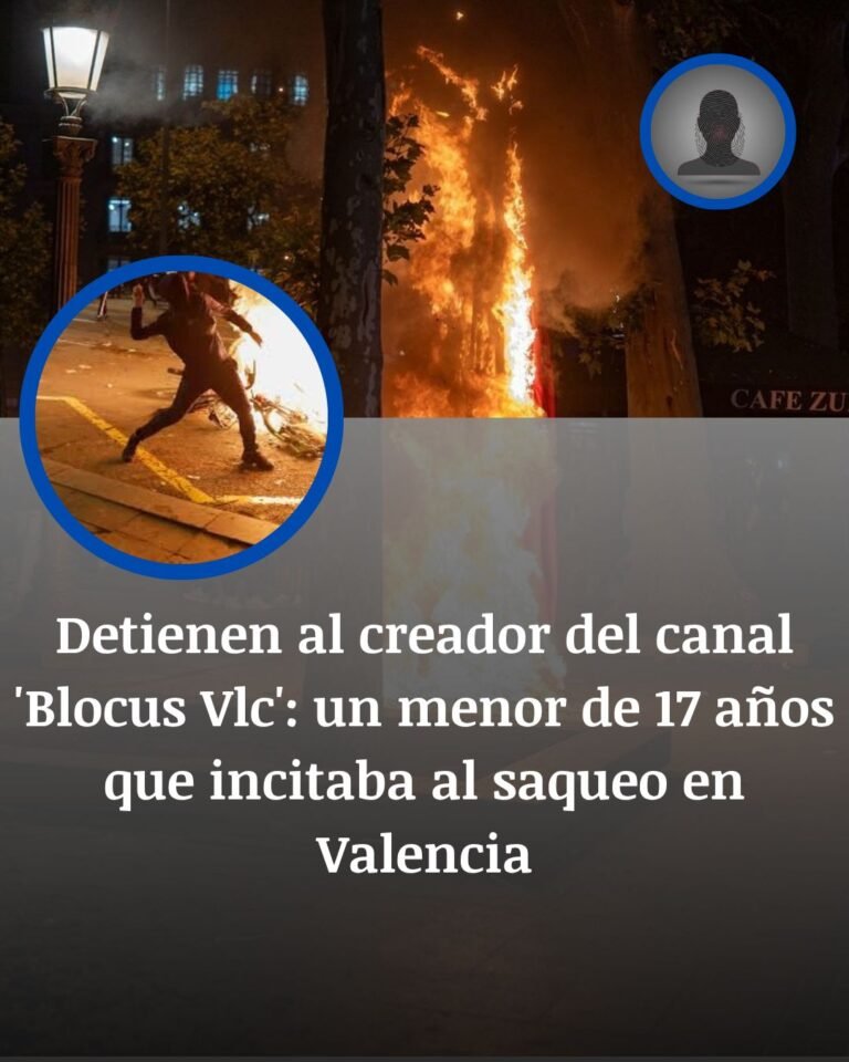 Detenido el presunto creador de Blocus Vlc: un menor de 17 años señalado por convocar saqueos en Valencia