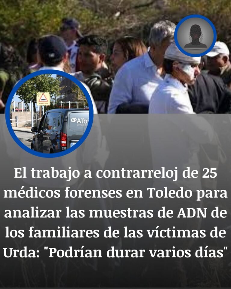 Urda: 25 forenses trabajan en Toledo para identificar a las víctimas con pruebas de ADN
