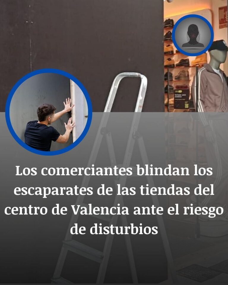 Valencia blinda sus escaparates ante la amenaza de saqueos de Blocus en Halloween