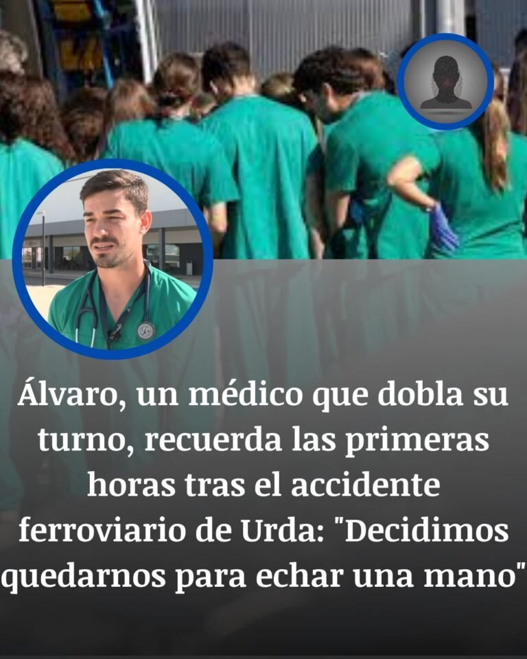 Álvaro, el médico que siguió tras 24 horas de guardia para atender a los heridos de Urda
