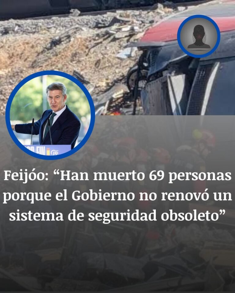 Feijóo acusa al Gobierno por la seguridad ferroviaria tras Urda y exige responsabilidades