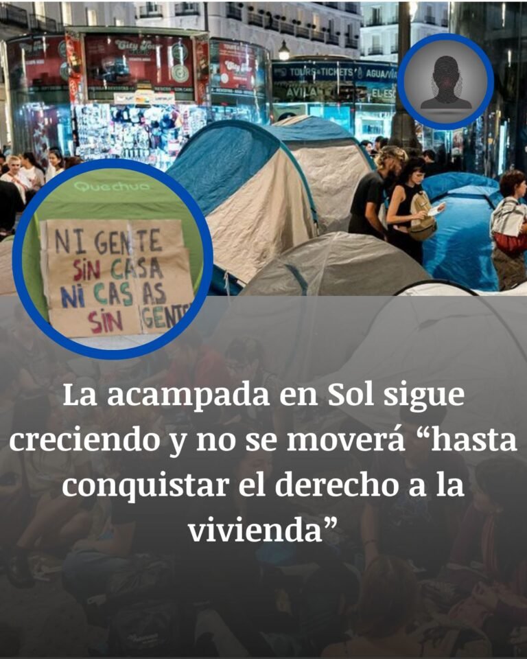 La acampada de Sol crece en su quinta noche: caceroladas y protestas por la vivienda en toda España